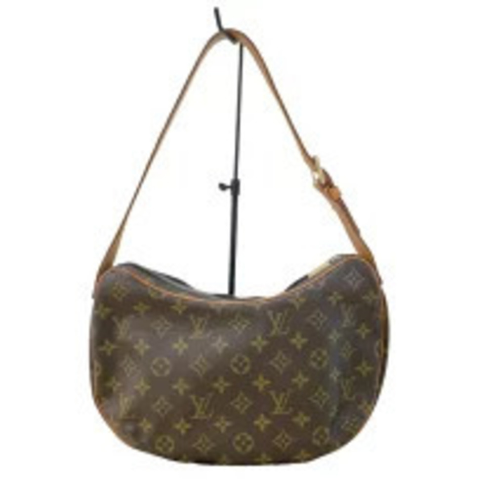 Louis Vuitton Croissant Monogram Canvas Shoulder Bag Brown